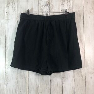 ASOS Design Gauze Style Black Pull-On Shorts 14